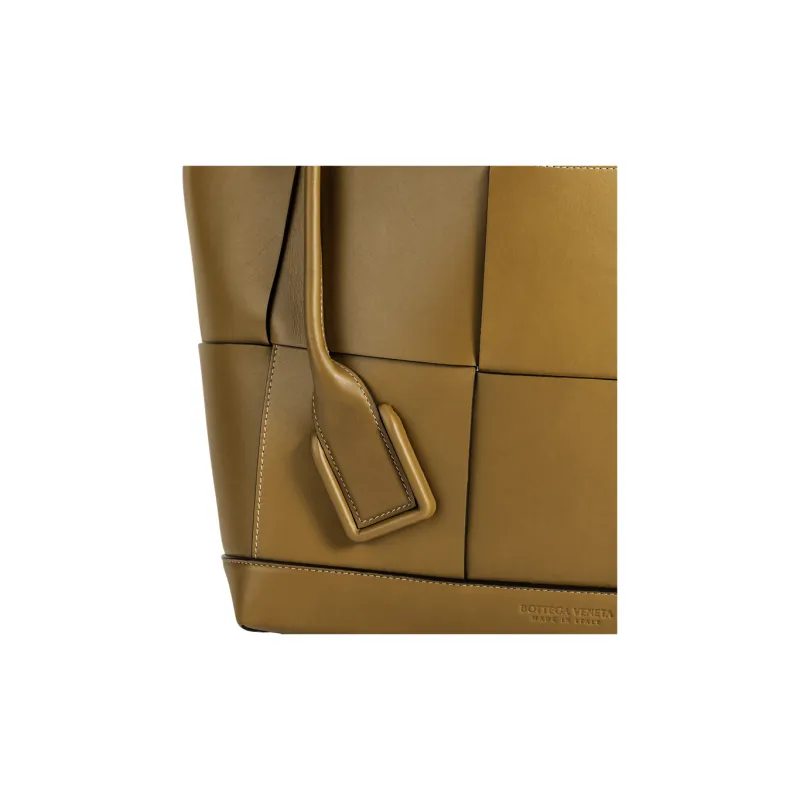 Bottega Veneta ARCO Cow Leather One Shoulder Handbags Medium Size Women's Caramel-8