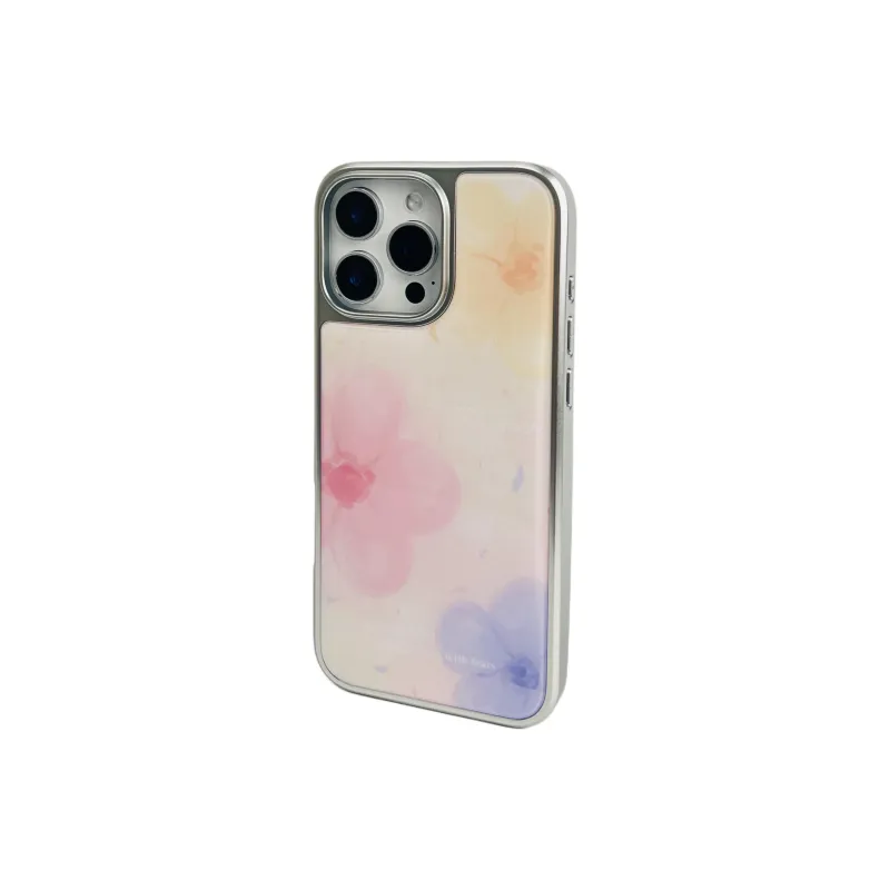 Wei Xin Acrylic Material Water Color Floral Phone Cases Compatible With IPhone 16/15 Pro Max/Apple 13/14 Pro/Max-2