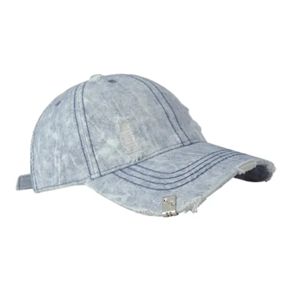 FREE RABBITⅡ Spring Summer Metal Buckle Decoration Slimming Effect Baseball Caps Unisex-1