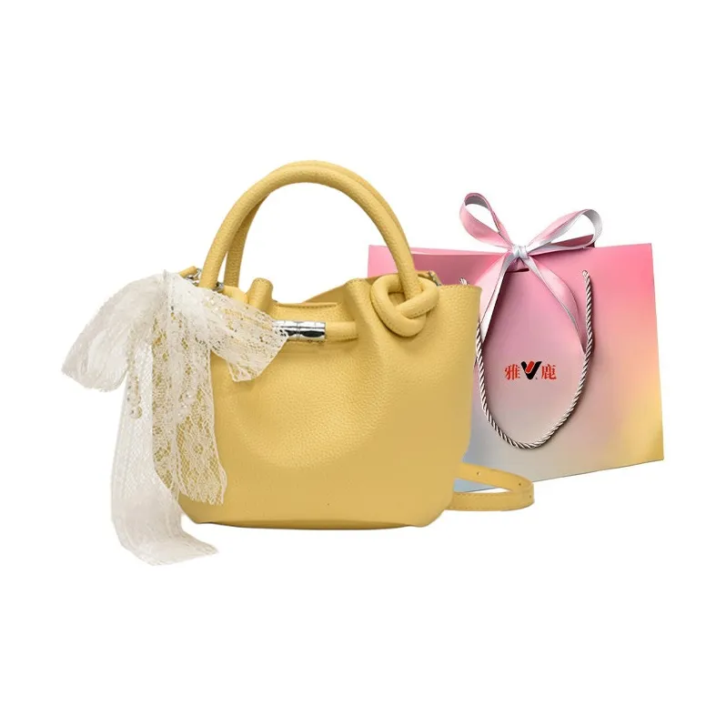 Yalu PU Shoulder Bag, Crossbody Bag, Handbag Women's Black/Yellow/Pink/Light Blue/Ecru-7