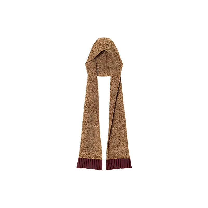 UNIQLO Knit Scarves Unisex Brown-0