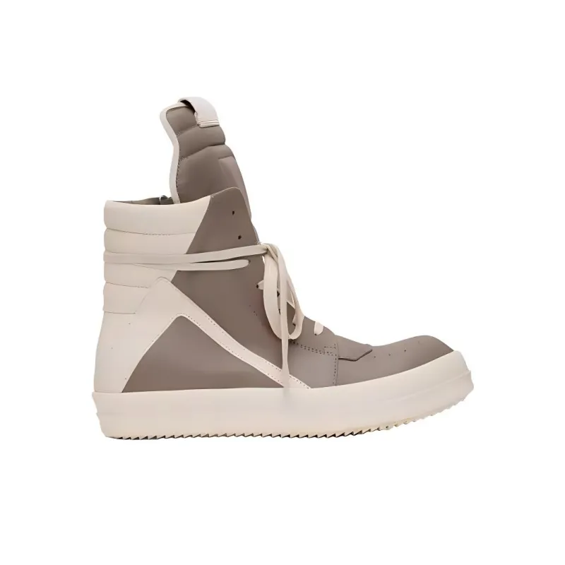 RICK OWENS/RO High Top Skateboard Shoes Men's Brown-1
