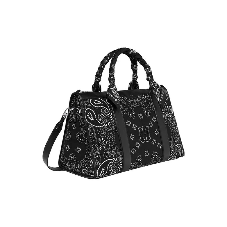 AMIRI Calfskin Shoulder Bag Crossbody Bag Handbag Men's Black-1