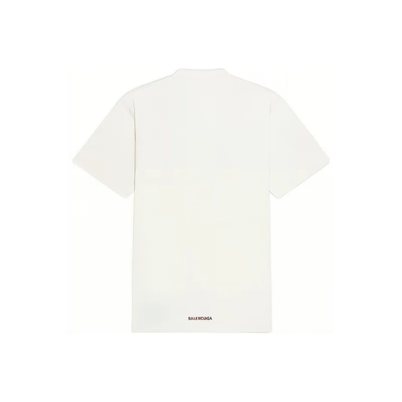 Balenciaga Back Hem Long Boxy Fit T Shirt-1
