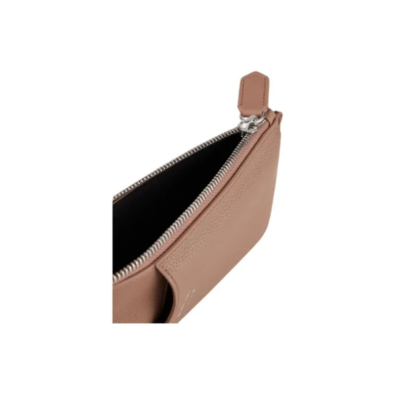 EMPORIO ARMANI Leather Card Holder, Coin Purse Unisex Brown-2