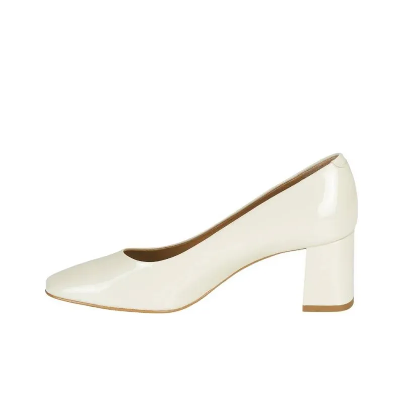 JB MARTIN 1VIVA Chunky Heel High Heels 5cm Women's White-0