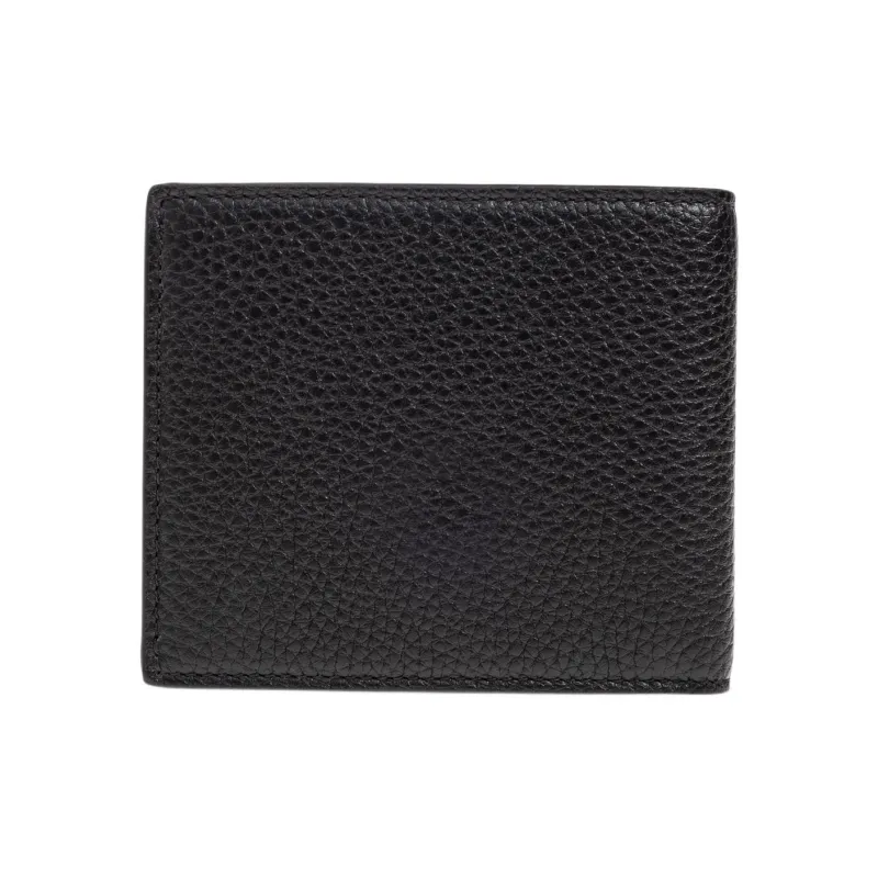 GUCCI Leather Wallet Men's Black-2
