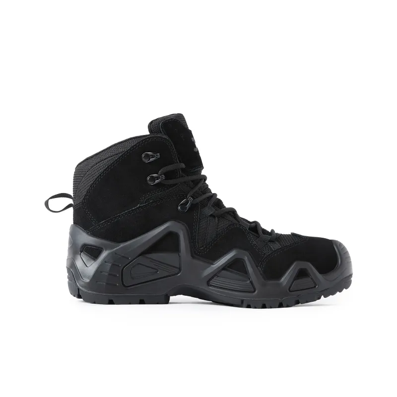 Jihua Anti Slip Wear Resistant High Top Hiking Shoes Men's Brown-9