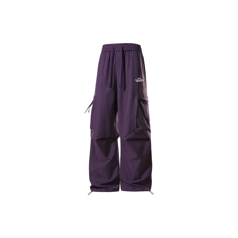 SWAMP AREA Cargo Pants Unisex Black-5