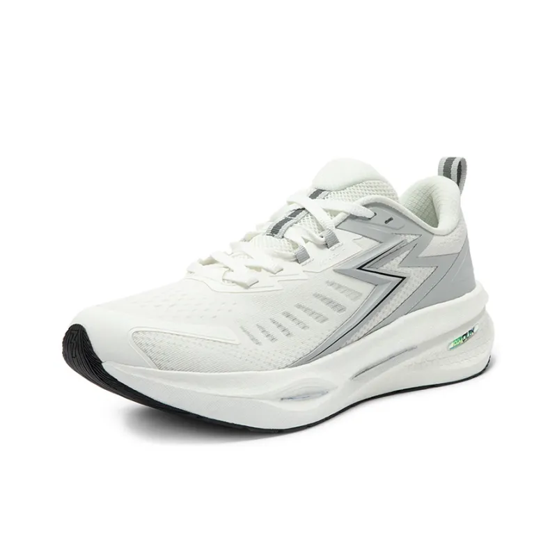 361° Float Wear Resistant Slip Resistant Low Top Casual Running Shoes Men's White Gray-1