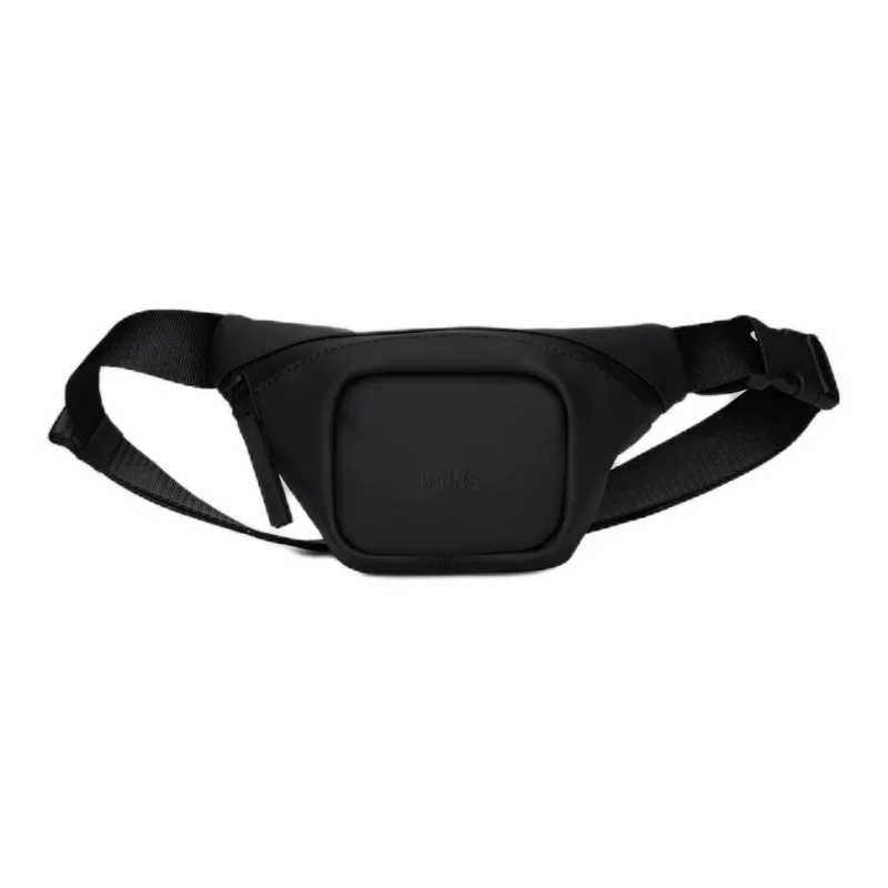 Rains PU Fanny Pack Unisex Black-0