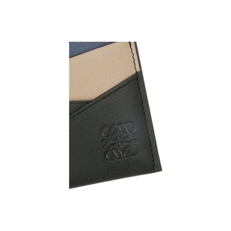 LOEWE Puzzle Calfskin Card Holder Unisex Black & Multicolor-3