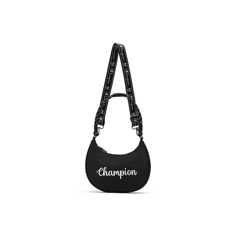 Champion Fabric Crossbody Bag Regular Unisex Pitch Black/Light Blue/Black/Ecru/Silver White 25/Plaid Denim 25-5