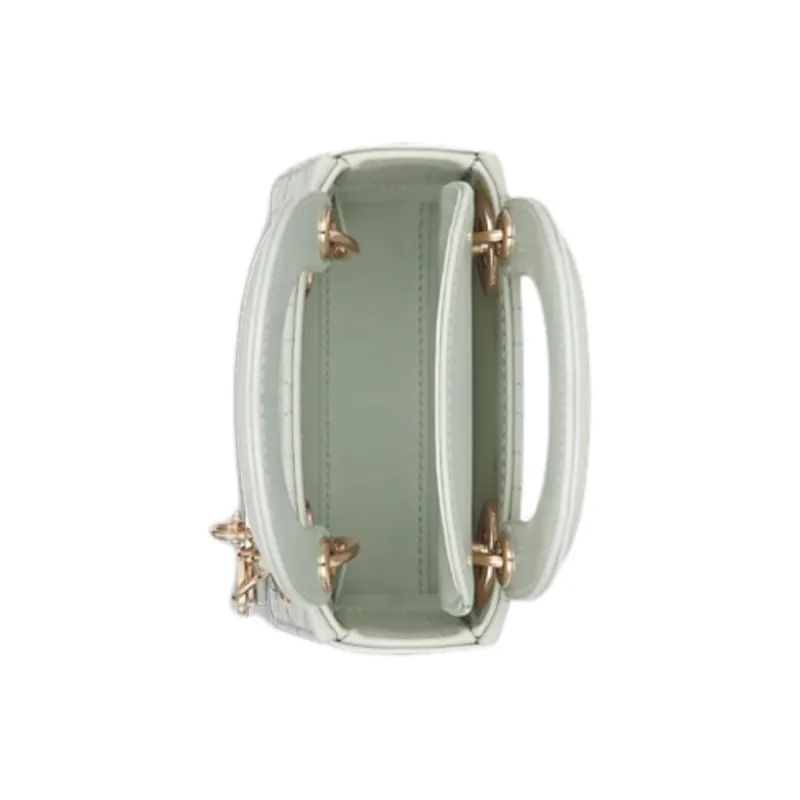 DIOR Lady Dior Calfskin Lady Dior Bag Handbag Mini Women's Light Mint Green-4