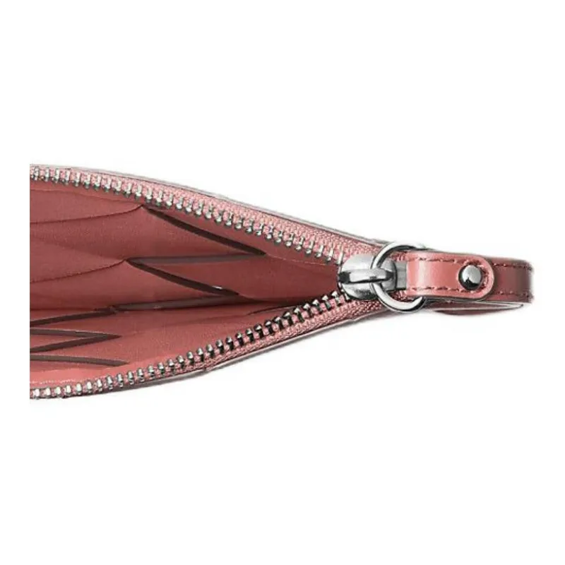 MICHAEL KORS Jet Set Travel Leather Clutch Extra Large Women's Light Pink-3