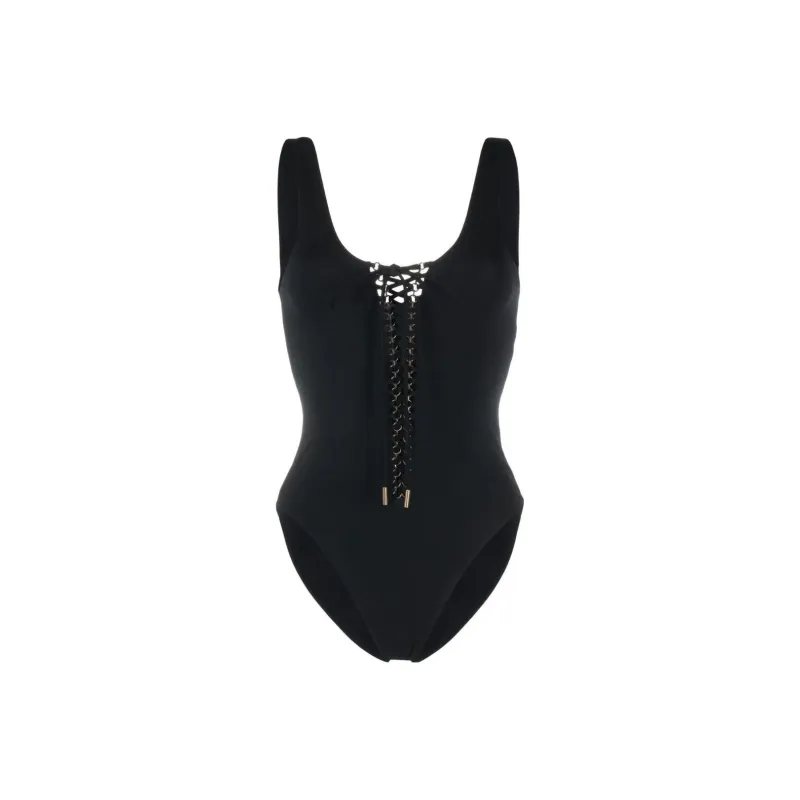 SAINT LAURENT Saharienne Braid Detailed Swimsuit-0