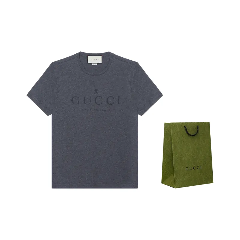 GUCCI Logo Cotton T Shirt-6
