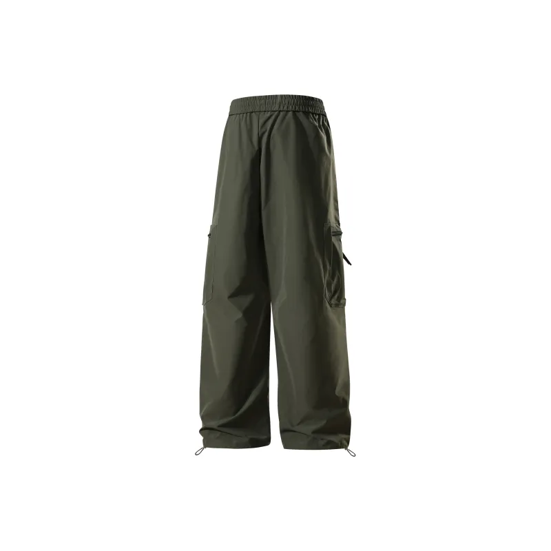 SWAMP AREA Cargo Pants Unisex Black-11