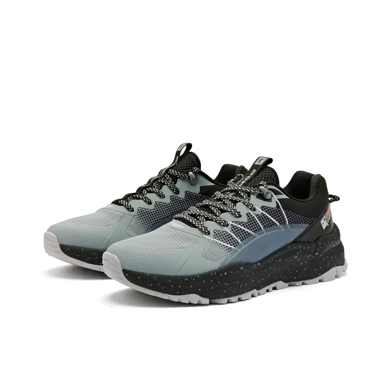 QIAODAN Cushioned Wear Resistant Slip Resistant Low Top Casual Running Shoes Men's Black Gray Color-2