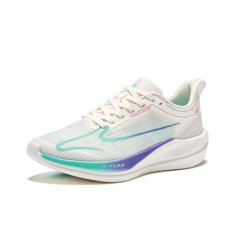 Erke Water Float 6MAX Running Shoes Women's Low Top Microcrystal White Jade Green-2