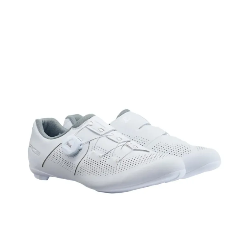 SHIMANO Abrasion Resistant Breathable Low Top Cycling Shoes Women's White-2