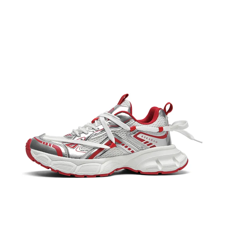 DIKENROK Height Increasing Abrasion Resistant Lightweight Breathable Slip Resistant Low Top Chunky Sneakers Unisex-15