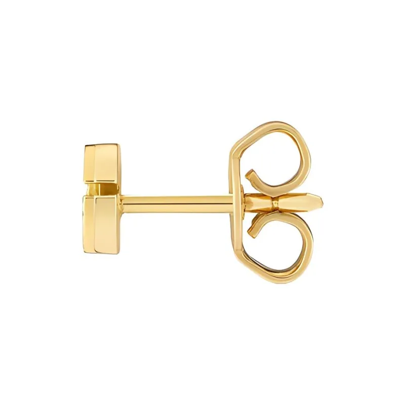 GUCCI 18kt Yellow Gold Interlocking G Earrings-2