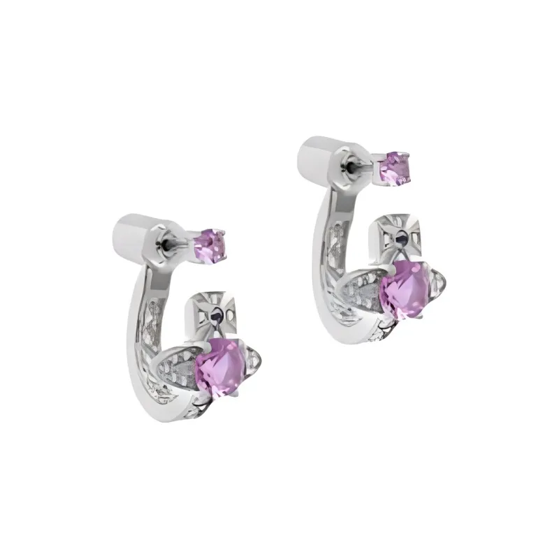 Vivienne Westwood   Earrings Women's Silver/Purple-2
