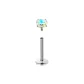 [Single]3mm Dazzling Color Zircon Stud Earrings