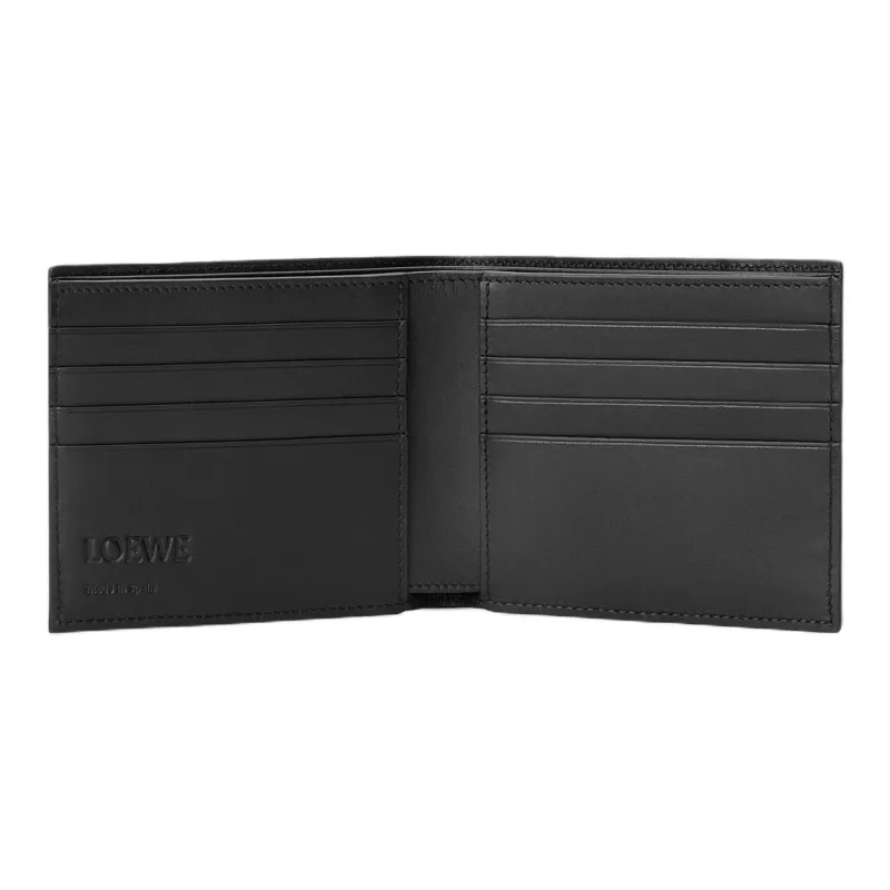 LOEWE Puzzle Cow Leather Wallet Men's Dye Indigo & Heather Gray-3