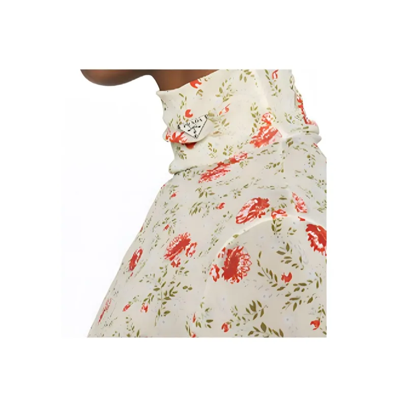 PRADA Allover Printed Jersey Bodysuit-4