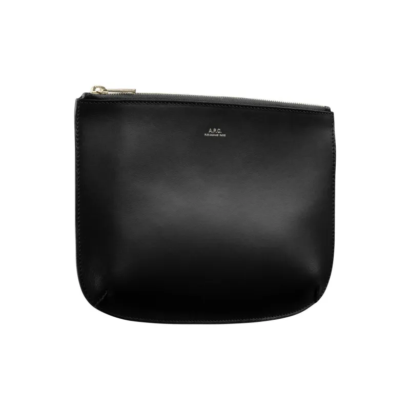 A.P.C Calfskin Clutch Women's Black-1