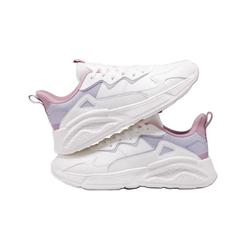 361° Cushioning Low-Top Casual Shoes Women's White Purple-2