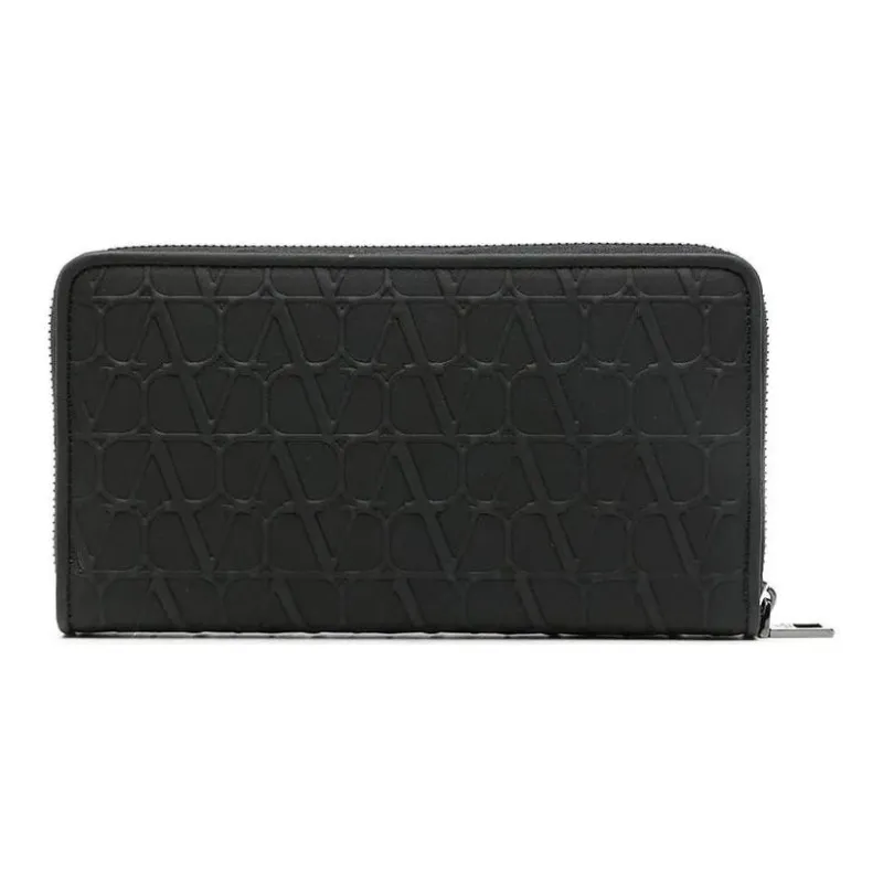 Valentino Toile Iconographe Logo Plaque Wallet-1