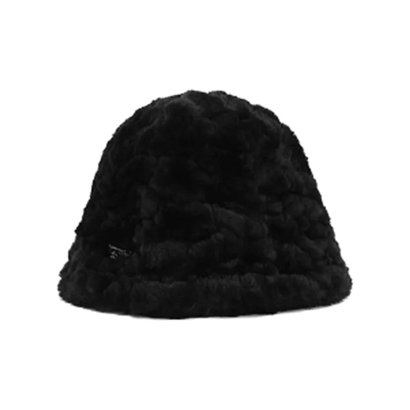 FILA Cotton Polyester Bucket Hats Women's Black/White-4