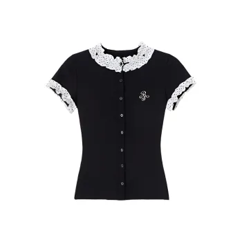 NFV T Shirts Women's Black Slim Fit Shirt Of High Quality