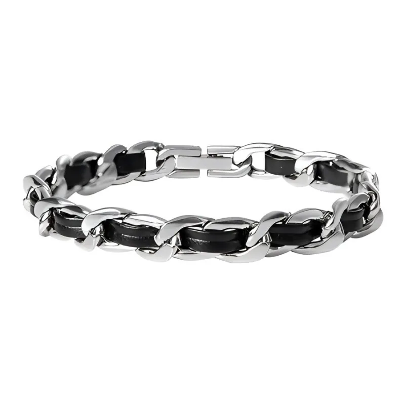 CRUISO Leather Metal Bracelets Unisex-1