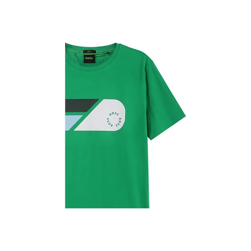 HUGO BOSS T Shirts Men Green-5