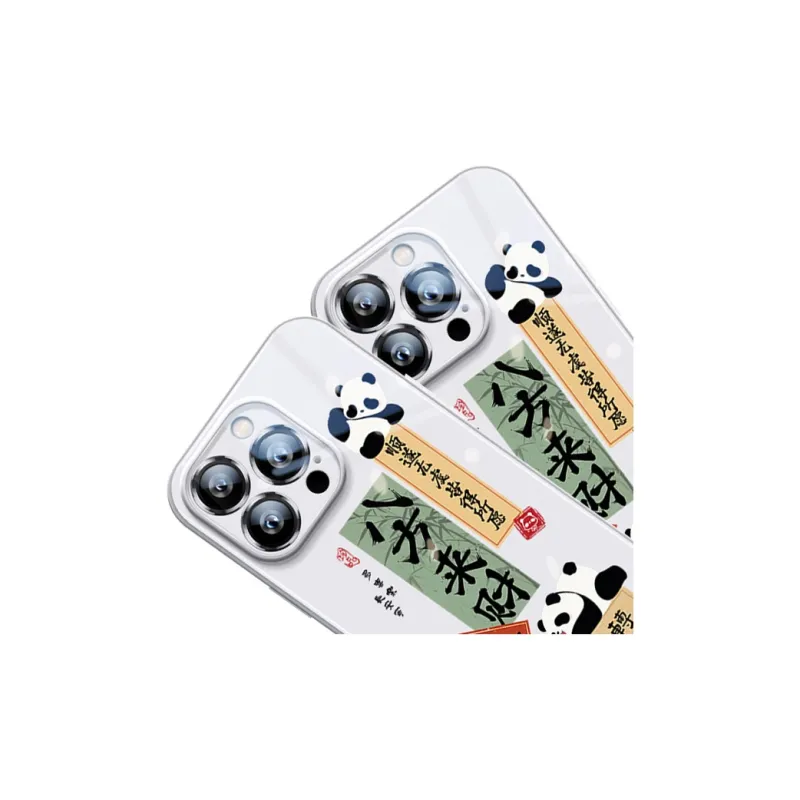 Sen Dog Glass Material Advanced Niche Panda Cute Phone Cases Suitable For Apple 15Promax/Pro/Plus/14/13/12-4