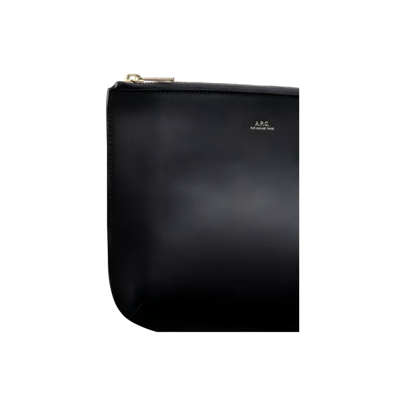 A.P.C Calfskin Clutch Women's Black-4