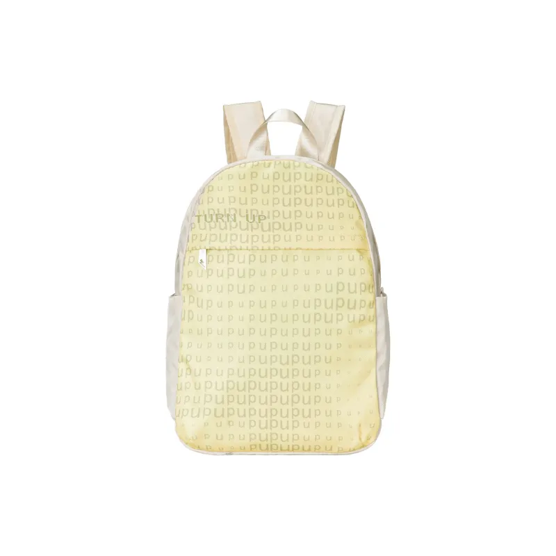 TURN UP Polyester Student Backpack Regular Unisex White/Yellow/Black-5
