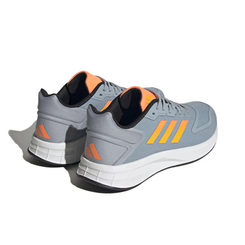 Adidas Duramo 10 Abrasion Resistant Low Top Running Shoes Men's Gray Orange-3
