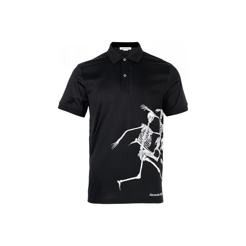 Alexander McQueen Polo Shirts Men Black-0