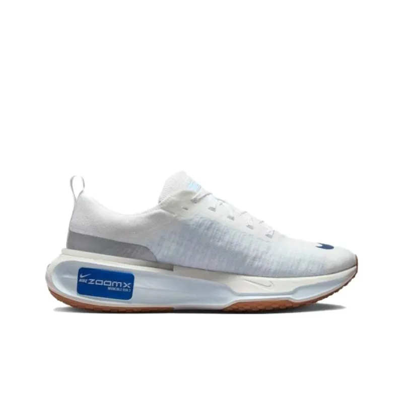 Nike ZoomX Invincible Run 3 Anti Slip Wear Resistant Low Top Casual Running Shoes Men's White Blue-1