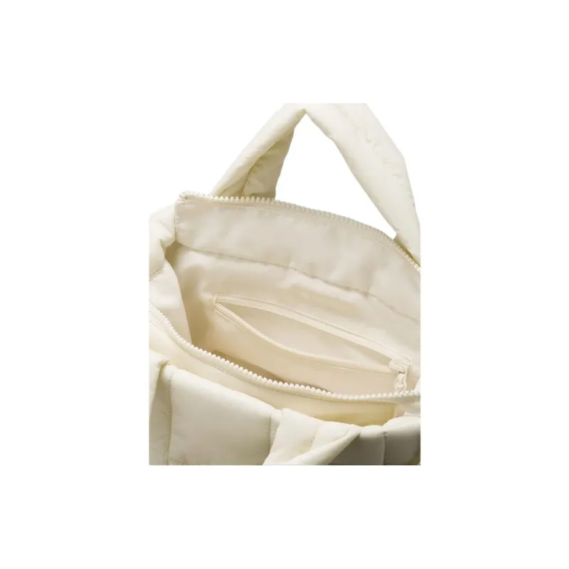 Lululemon Quilted Nylon Tote Bag, Shopping Bag, Shoulder Bag, Crossbody Bag, Handbag Women's Elf Yellow-2