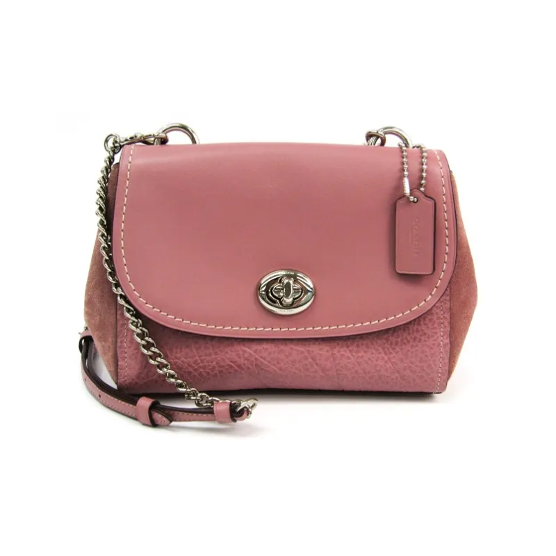 COACH Faye Cow Leather Shoulder Bag, Crossbody Bag Trumpets Women's Rouge Red-0