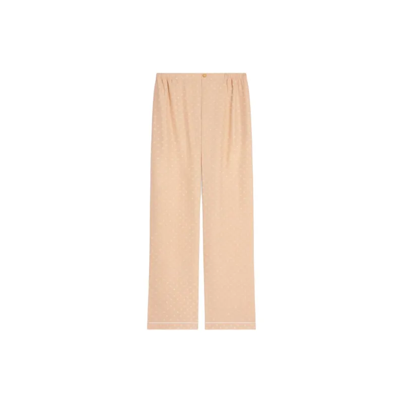 CELINE Pajama Pants Women's Brown-0