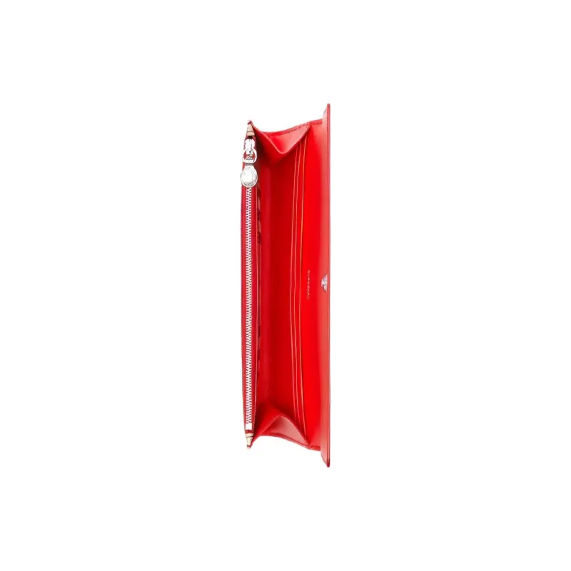 Burberry Leather Clutches Wallets Women's Lining Red Camel/Red-4