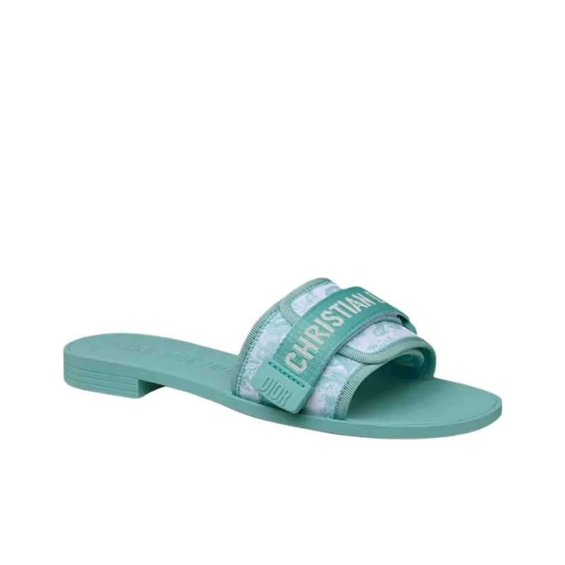 DIOR Dioriviera Abrasion Resistant Slide Slippers Women's Blue-2