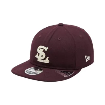 New Era Polyester Baseball Caps Unisex Burgundy